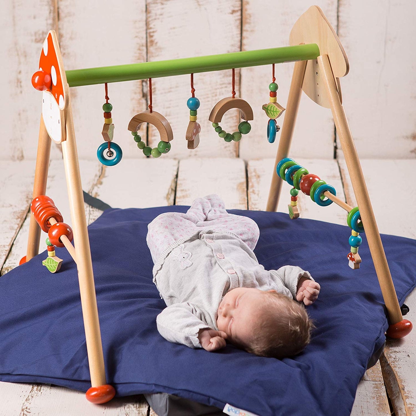 4in1 Babydecke 80x80 Krabbeldecke Pucksack Baby Auflage Decke Wickelunterlage