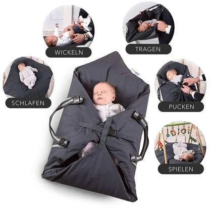 5in1 Schubidoo baby's bag Pucksack Tragegurt Baby Trage Tasche Auflage Decke