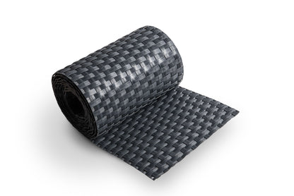 Polyrattan Sichtschutz Streifen Doppelstabmatten Zaun Rolle Blende Windschutz