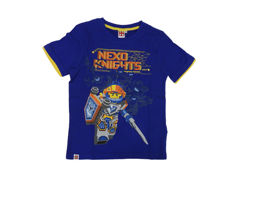 Lego NEXO Knights Ritter Kinder T-Shirt Jungen Kurzarmshirt Blau Short Sleeve