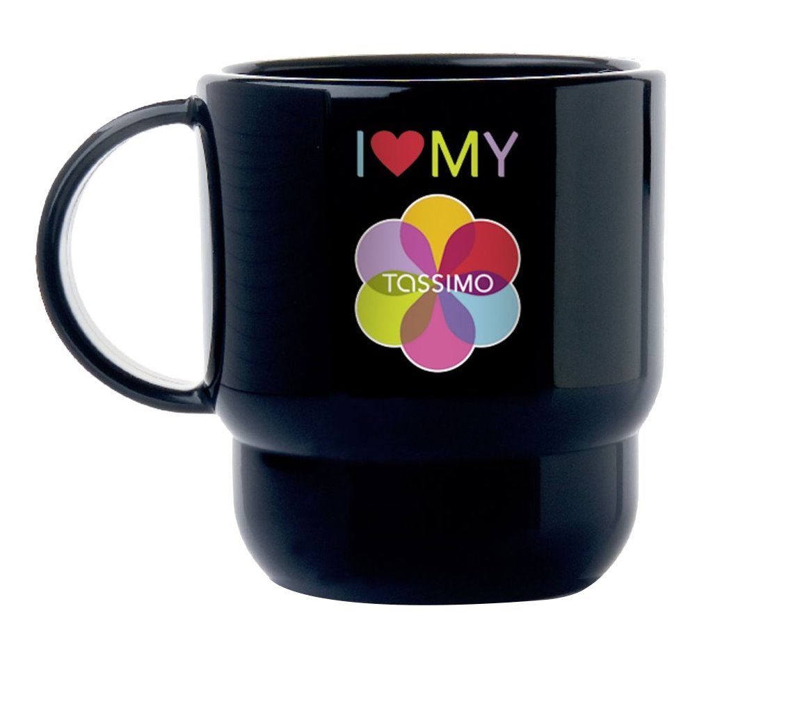6x Tassimo Tupper Becher Tupperware Tasse Kaffeetasse Kunststoff Plastik Camping