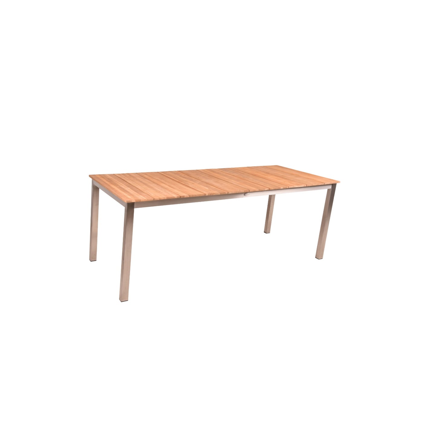 Tisch DALLAS 200cm Edelstahl Teak Gartentisch Esstisch Garten Möbel Outdoor Holz