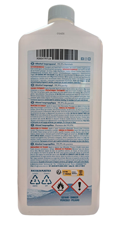 Isopropanol 99,9% Reinigungsalkohol 1000ml Entfetter Alkohol Reiniger IPA