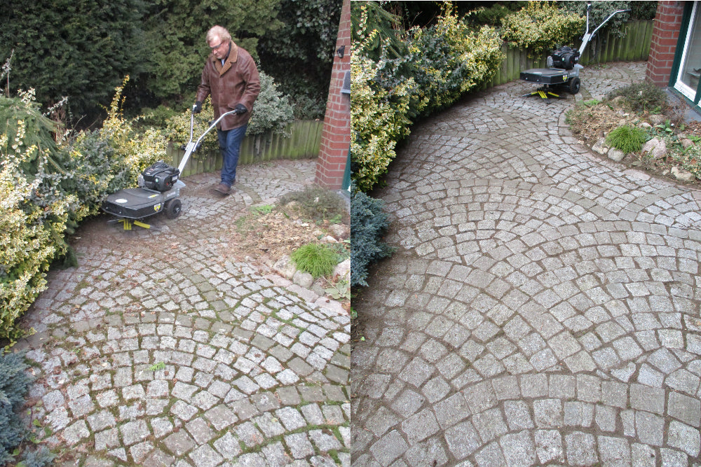 KWERN Wildkrautbürste GREENBUSTER Home 550 B+S 500E Reinigung Moos Unkraut Entferner