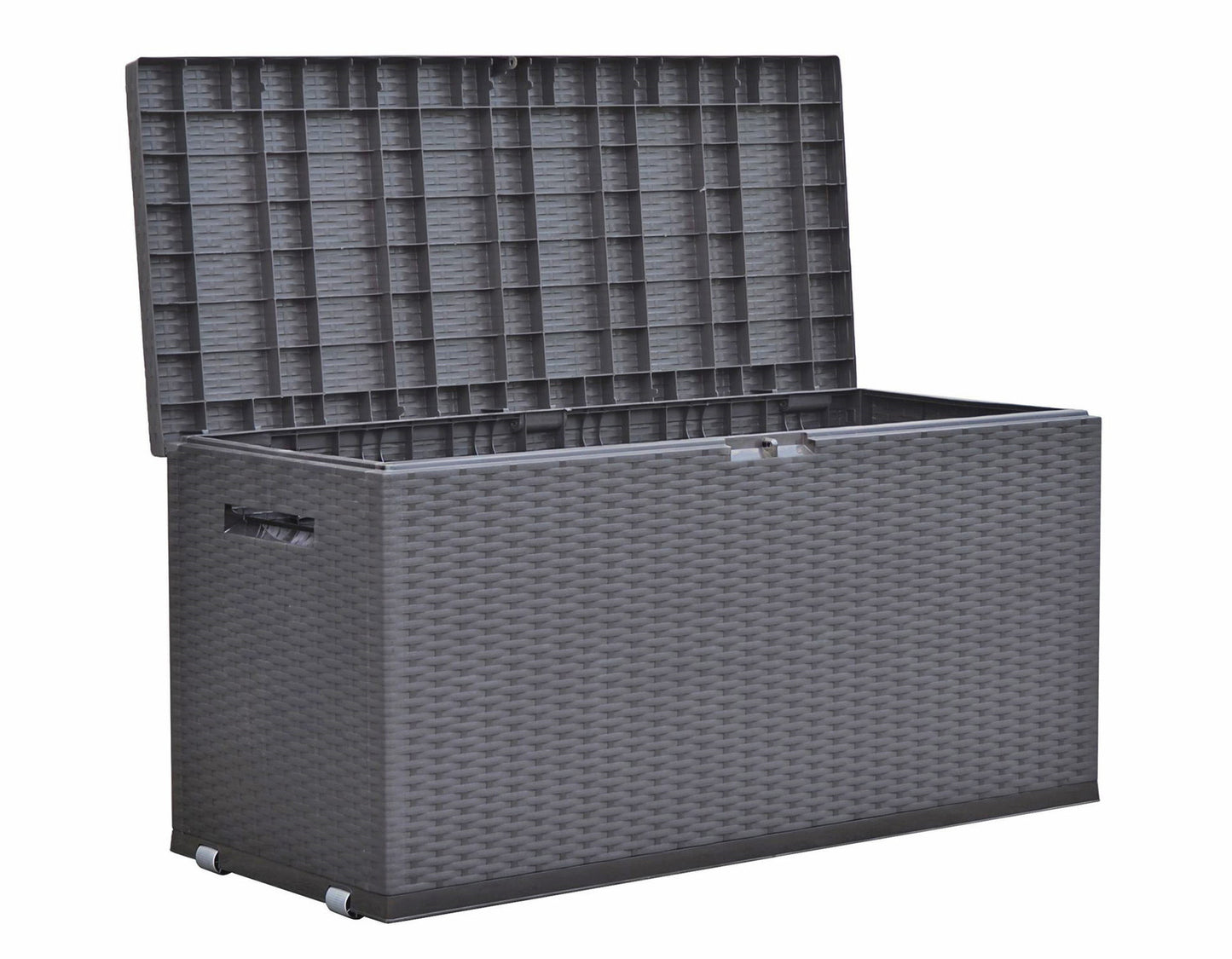 Auflagenbox Rattan Optik 349L Gartenbox Gartentruhe Auflagen Garten Box Truhe