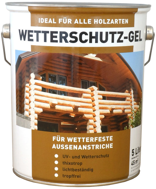 Wilckens 5l Wetterschutzgel Eiche Gel Holzlasur Holzschutz Holz Lasur Schutz