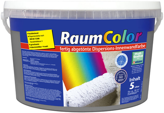 Wilckens 5l Raumcolor Basaltgrau Innenfarbe Wandfarbe hochdeckend matt Farbe