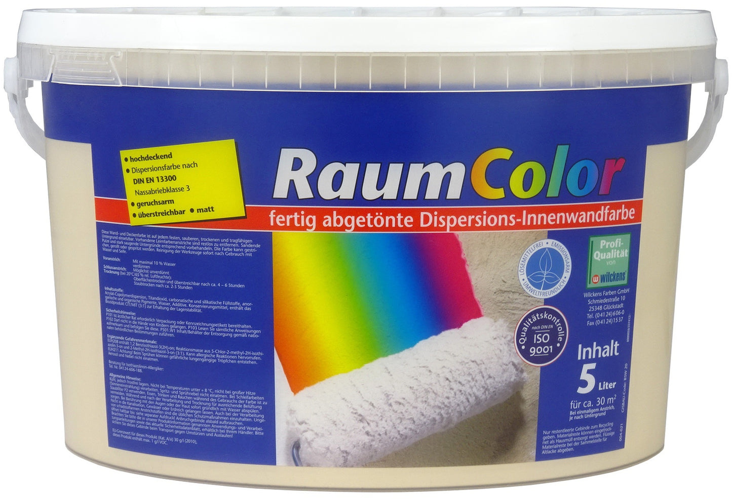 Wilckens 5l Raumcolor Latte Macchiato Innenfarbe Wandfarbe hochdeckend matt