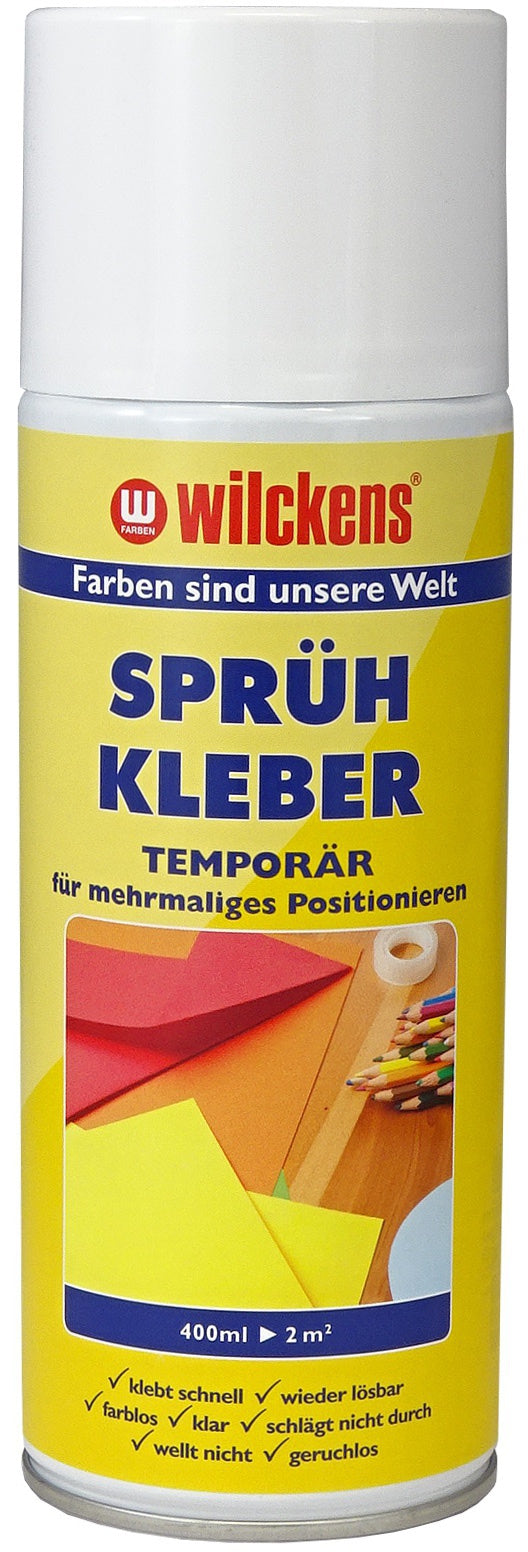 Wilckens 400ml Sprühkleber temporär lösbar Dose Alleskleber Bastelkleber Kleber