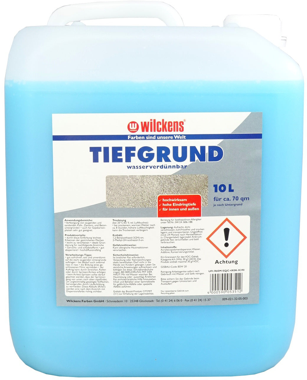 Wilckens LF Tiefgrund 10L f. Bodenbeschichtung Tiefengrund Grundierung Haftgrund