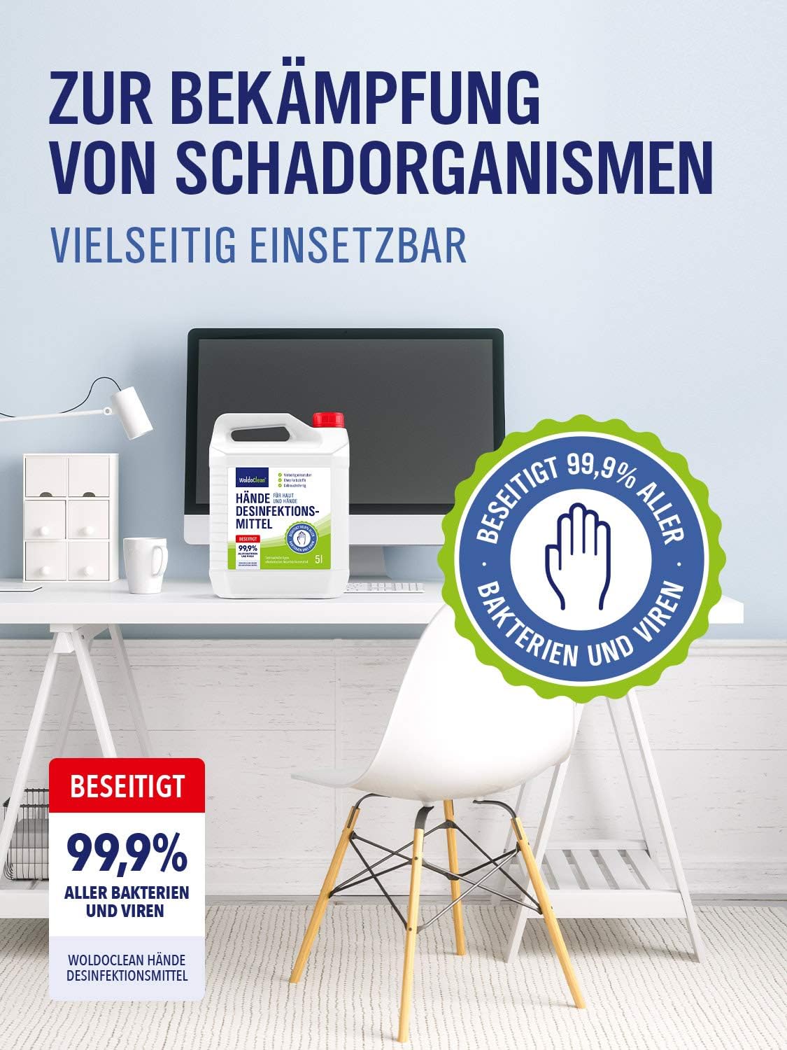 5l Desinfektion Desinfektionsmittel Kanister Haut Hände Flächen Hygiene Reiniger