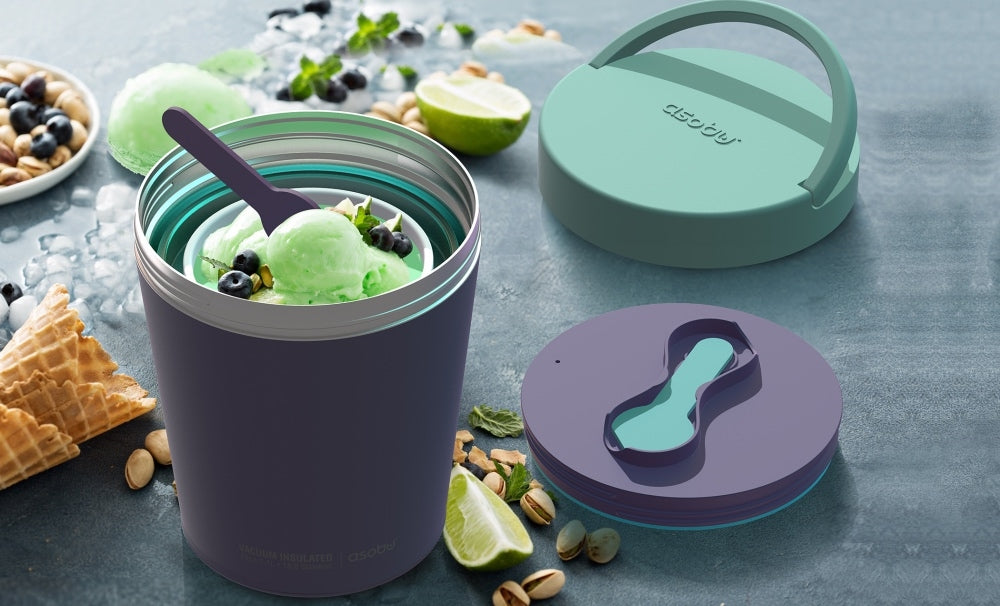 Asobu Edelstahl Lunch Thermobox für Eiscreme Kühler Isolierbox Warm und Kalt