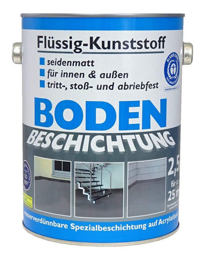 Flüssig Kunststoff 2,5L Bodenbeschichtung 25m² Betonfarbe Beton Beschichtung
