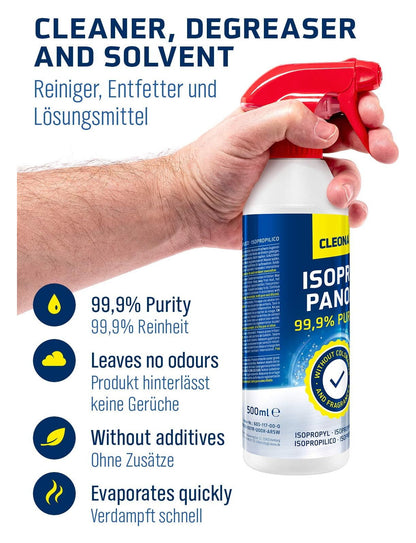 Isopropanol Spray Flasche 99,9% Reinigungsalkohol 500ml Entfetter Reiniger IPA