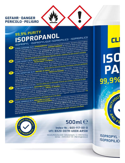 Isopropanol Spray Flasche 99,9% Reinigungsalkohol 500ml Entfetter Reiniger IPA