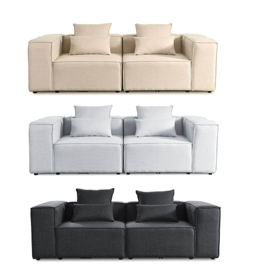 Modulares Sofa Cozy S 240x120 cm Wohnlandschaft Sofa Couch Wohnzimmer Garnitur