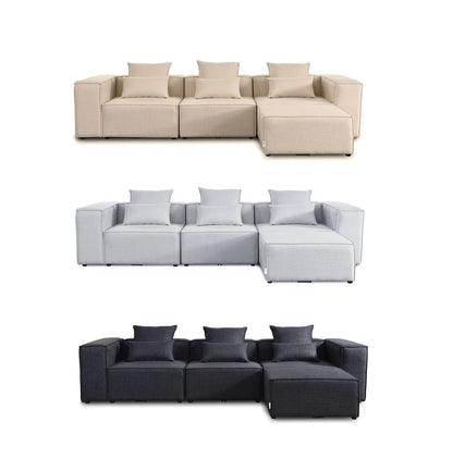 Modulares Sofa Cozy L 327x207 cm Wohnlandschaft Sofa Couch Wohnzimmer Garnitur