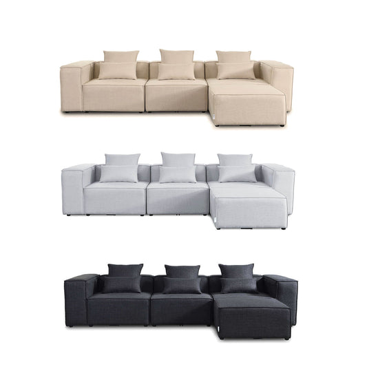 Modulares Sofa Cozy L 327x207 cm Wohnlandschaft Sofa Couch Wohnzimmer Garnitur