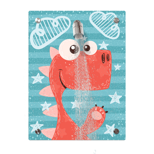 fredis Kinderdusche Dino Set mit Duschkopf Kinder Dusche Pirat ohne Bohren