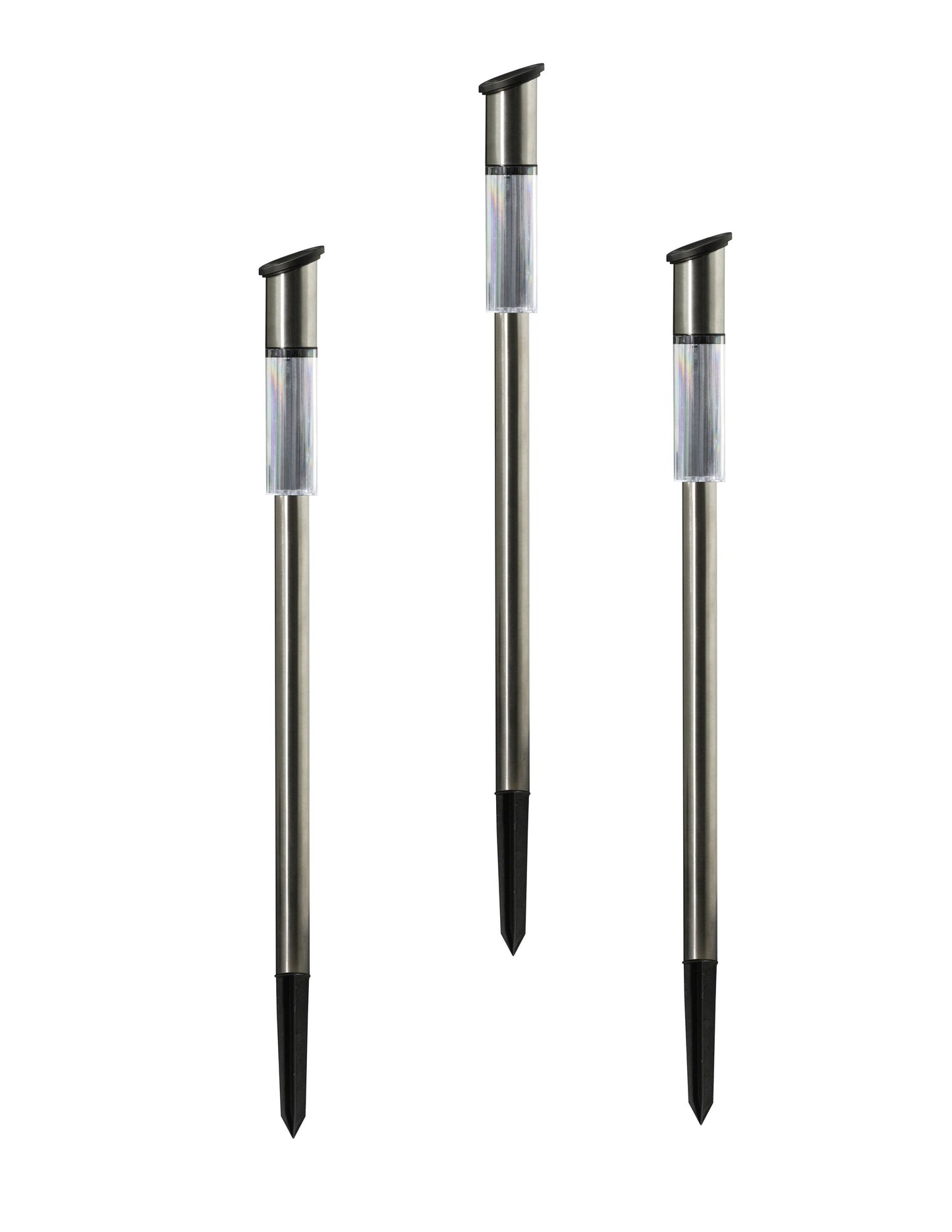 6x LED Edelstahl Solarleuchte 57cm Solarlampe Solar Lampe IP44 Gartenbeleuchtung