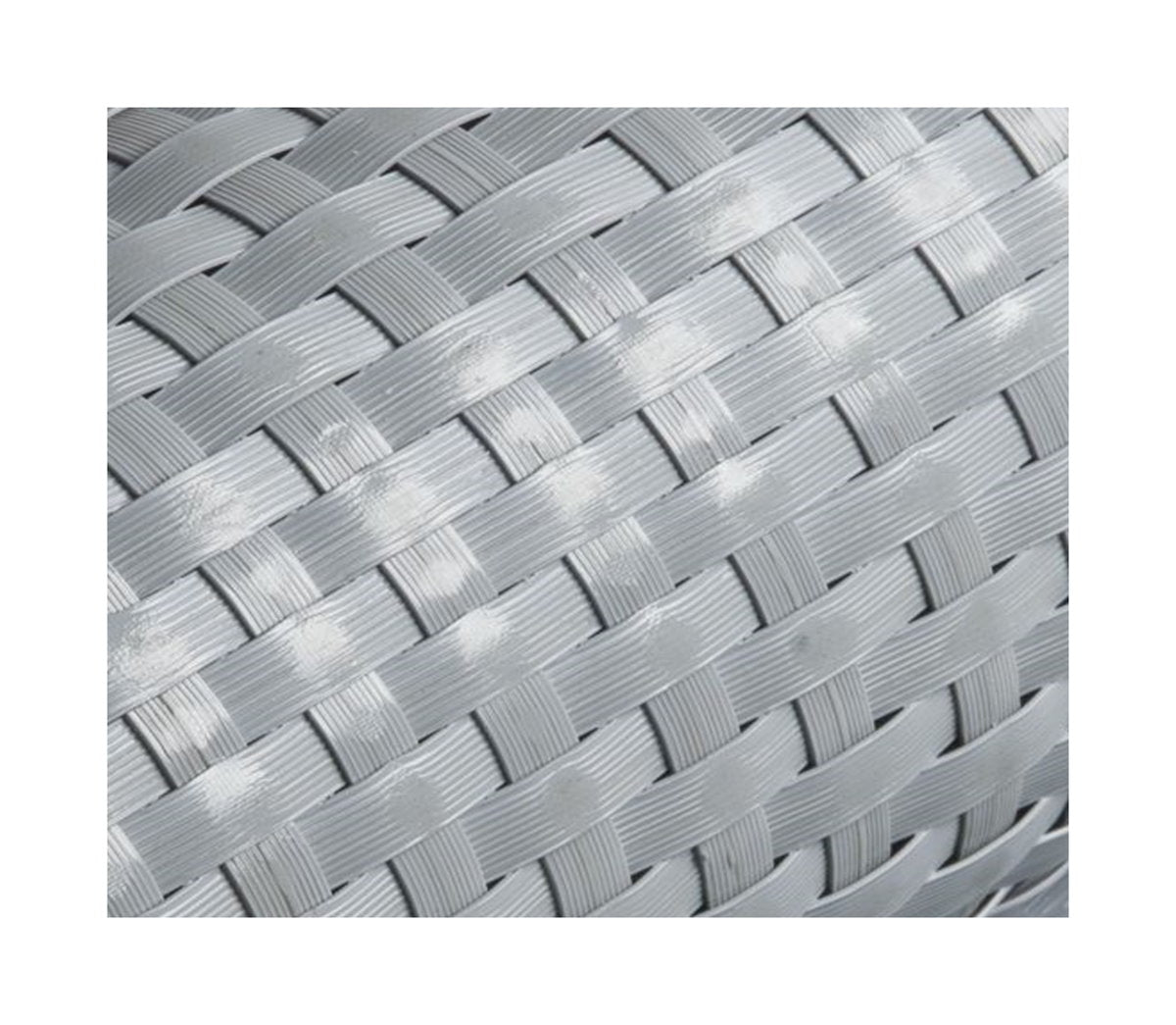Polyrattan PVC Sichtschutz Matte 300x90 Balkon Zaun Windschutz Garten grau