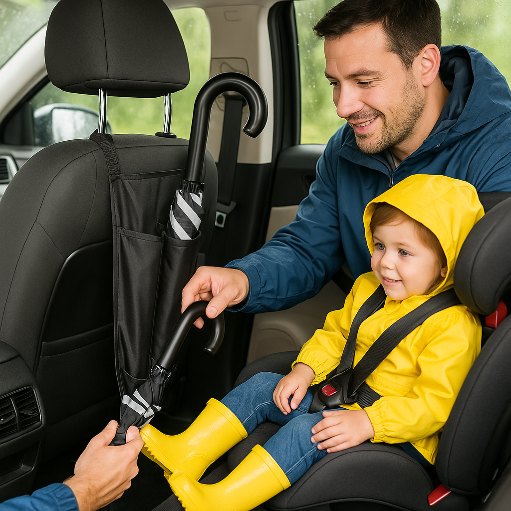 Schirm Organizer Tasche Kfz Schirmhalter PKW Rücklehne Auto Regenschirm Halter