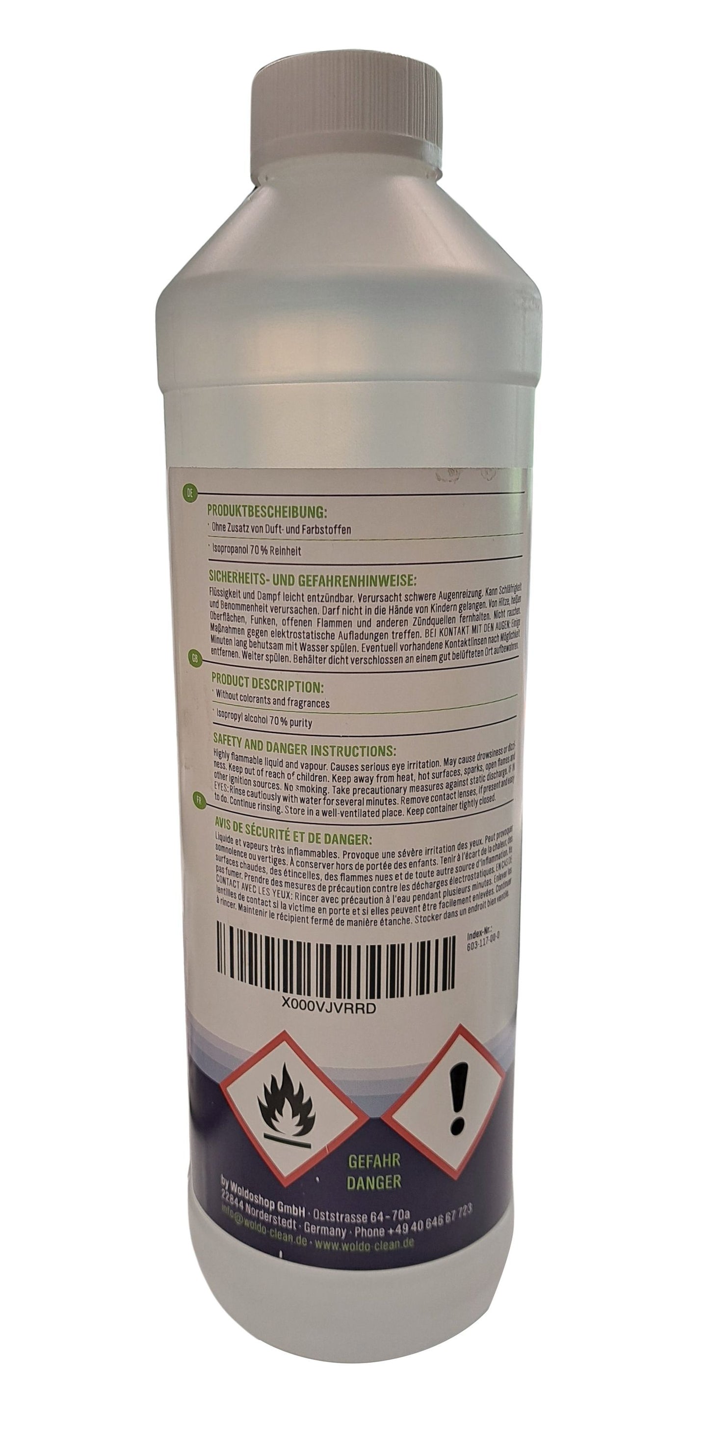 Isopropanol 70% Reinigungsalkohol 750ml Entfetter Alkoholreiniger IPA Reiniger