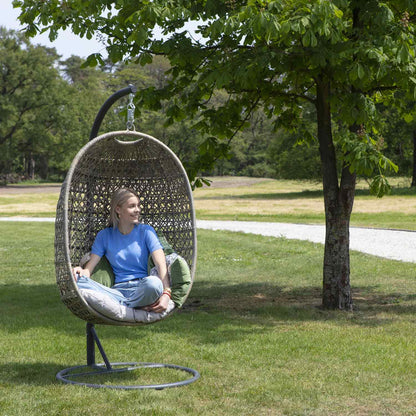 Hängesessel Schutzhülle Gartenmöbel Abdeckung rund 100x200  grau Garten Möbel