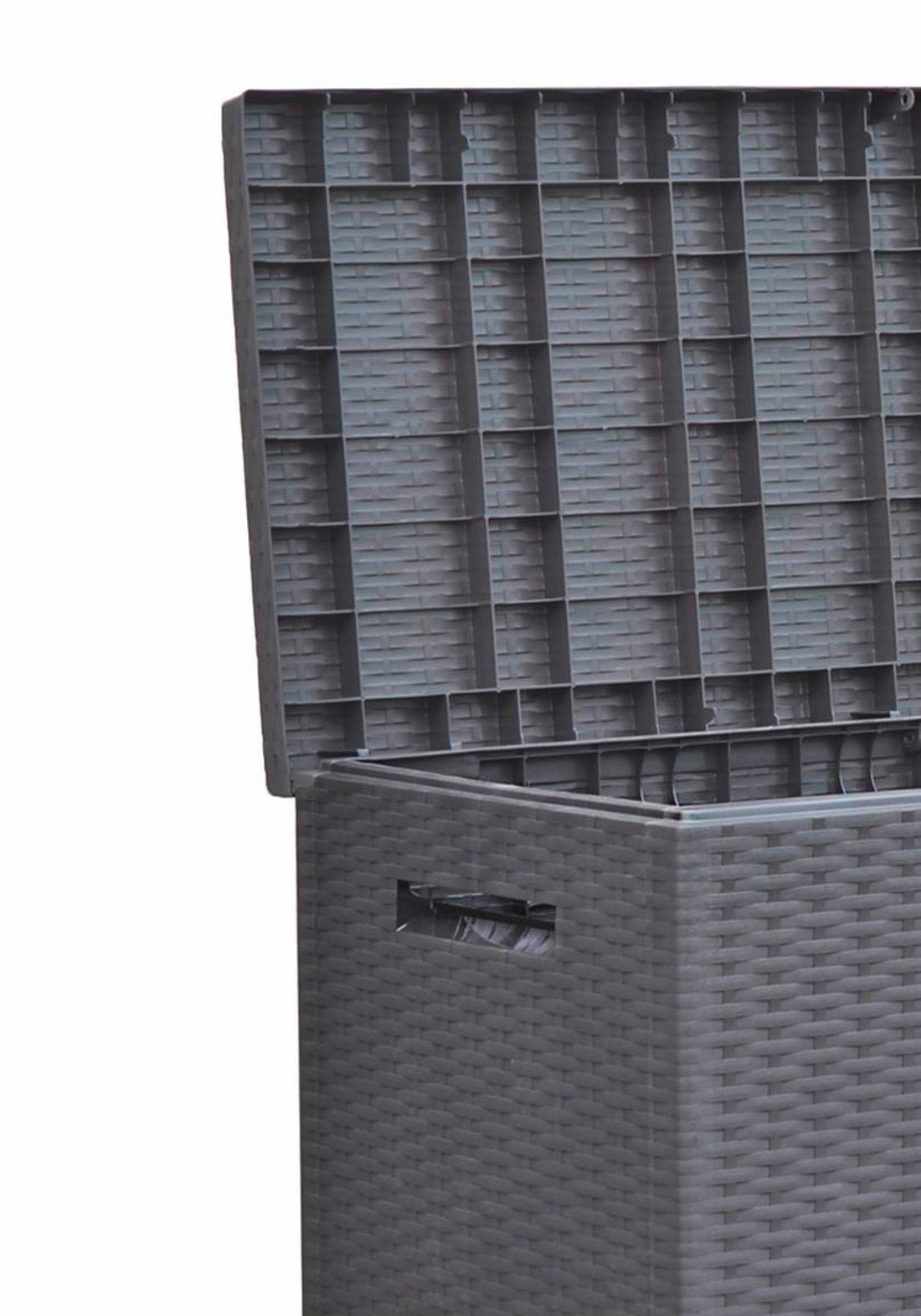 Auflagenbox Rattan Optik 349L Gartenbox Gartentruhe Auflagen Garten Box Truhe