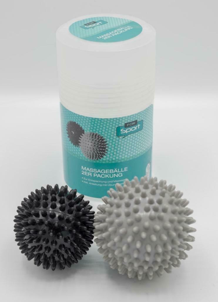 2er Set Massagebälle Igelball Massageball Gymnastikball Triggerball Noppenbälle