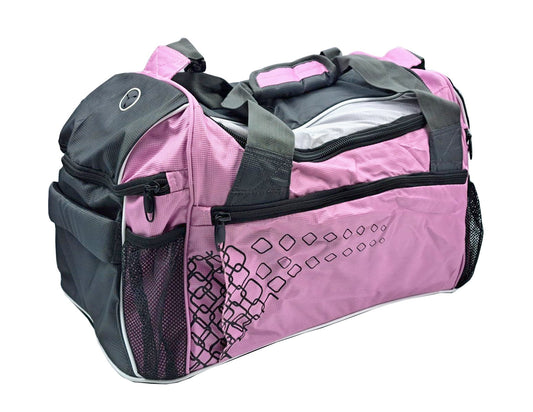 Sporttasche rosa grau Fitness Trainingstasche Sport Training Tasche Reisetasche