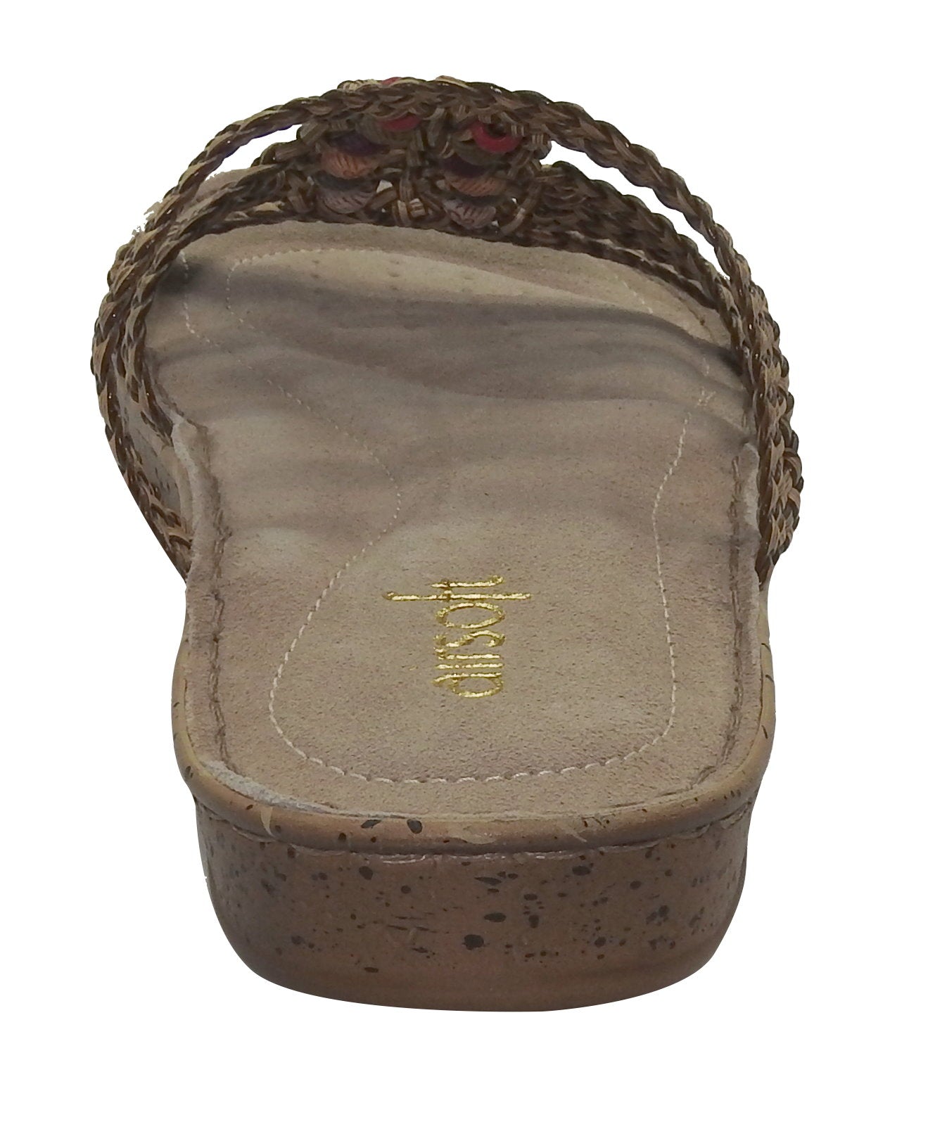 Damen Pantolette airsoft Sandale gepolstert Sandalette Sommer Schuhe Ledersohle