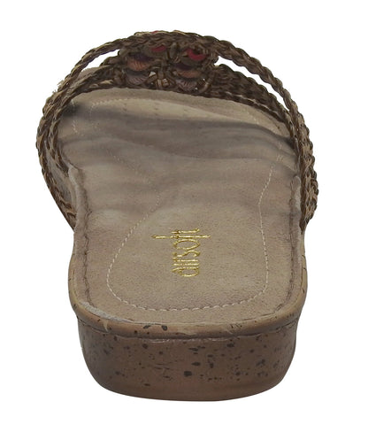 Damen Pantolette airsoft Sandale gepolstert Sandalette Sommer Schuhe Ledersohle