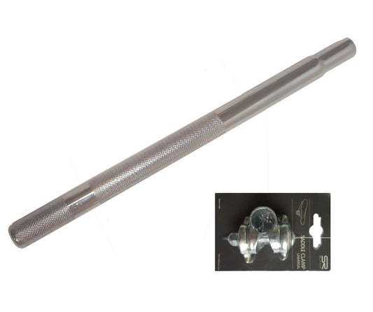 Lange Stahl Sattelstütze silber 400mm 40cm Sattelstange verschiedene Durchmesser