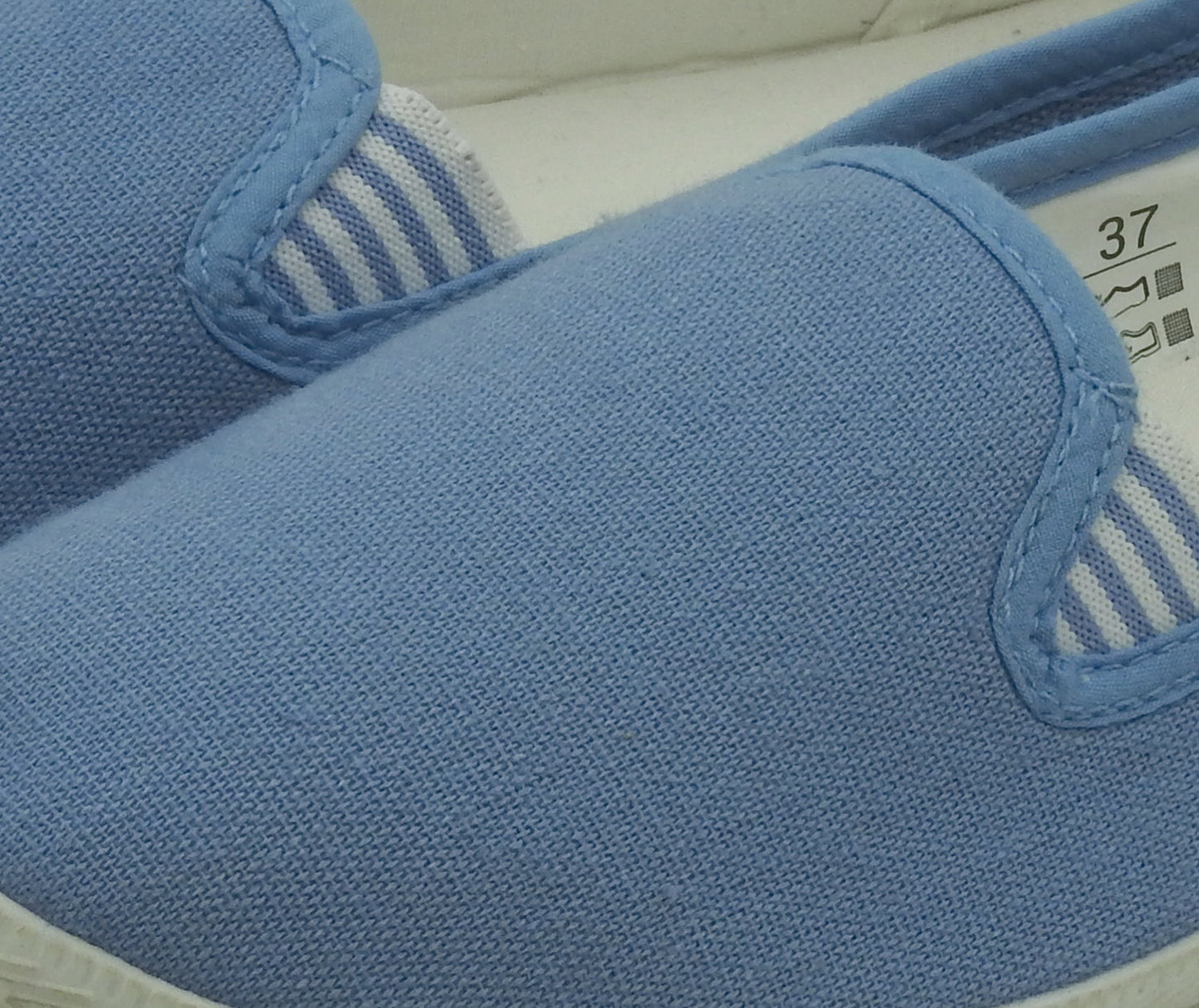 Damen Canvas Sneaker Slipper Slip On Schuhe Loafer Stoff Freizeitschuhe Flats