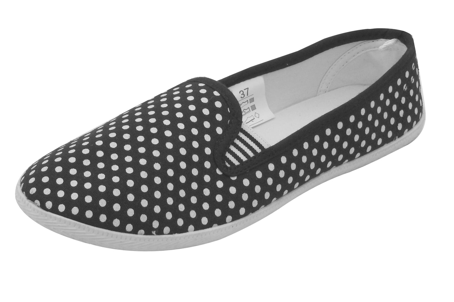 Damen Canvas Sneaker Slipper Slip On Schuhe Loafer Stoff Freizeitschuhe Flats