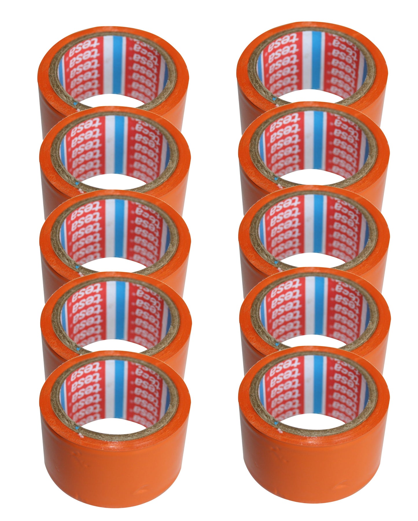 10x tesa PVC Putzband UV Malerkrepp Abklebeband 3cm x5 m Orange Glatt Winterband
