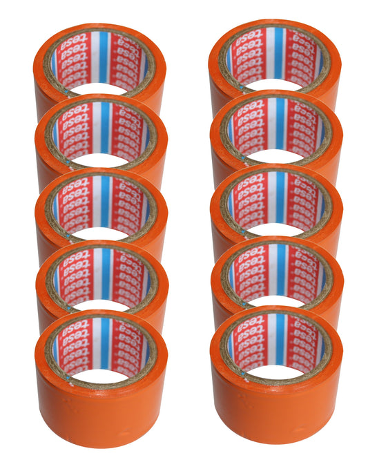 10x tesa PVC Putzband UV Malerkrepp Abklebeband 3cm x5 m Orange Glatt Winterband