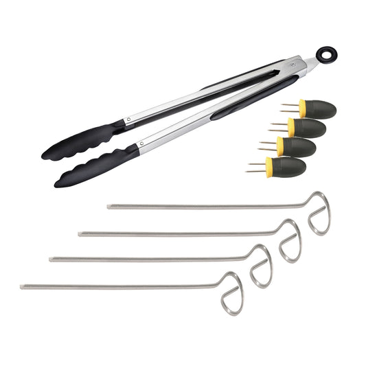 Westmark Grill Set 9tlg. Grillzange Maiskolbenhalter Spieße Zange Grillzubehör