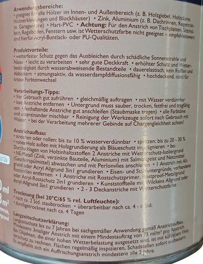 Wilckens 0,75l Wetterschutzfarbe Laubgrün Holzdeckfarbe Holzfarbe Anstrich