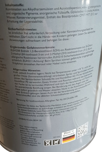 Wilckens 2,5l Wetterschutzfarbe Schokoladenbraun Holzdeckfarbe Holzfarbe